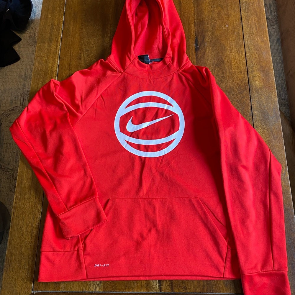 Boys XL Nike dri for hoodie, bright red
